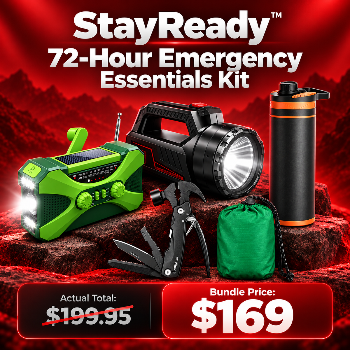 StayReady™ 72-Hour Emergency Essentials Kit